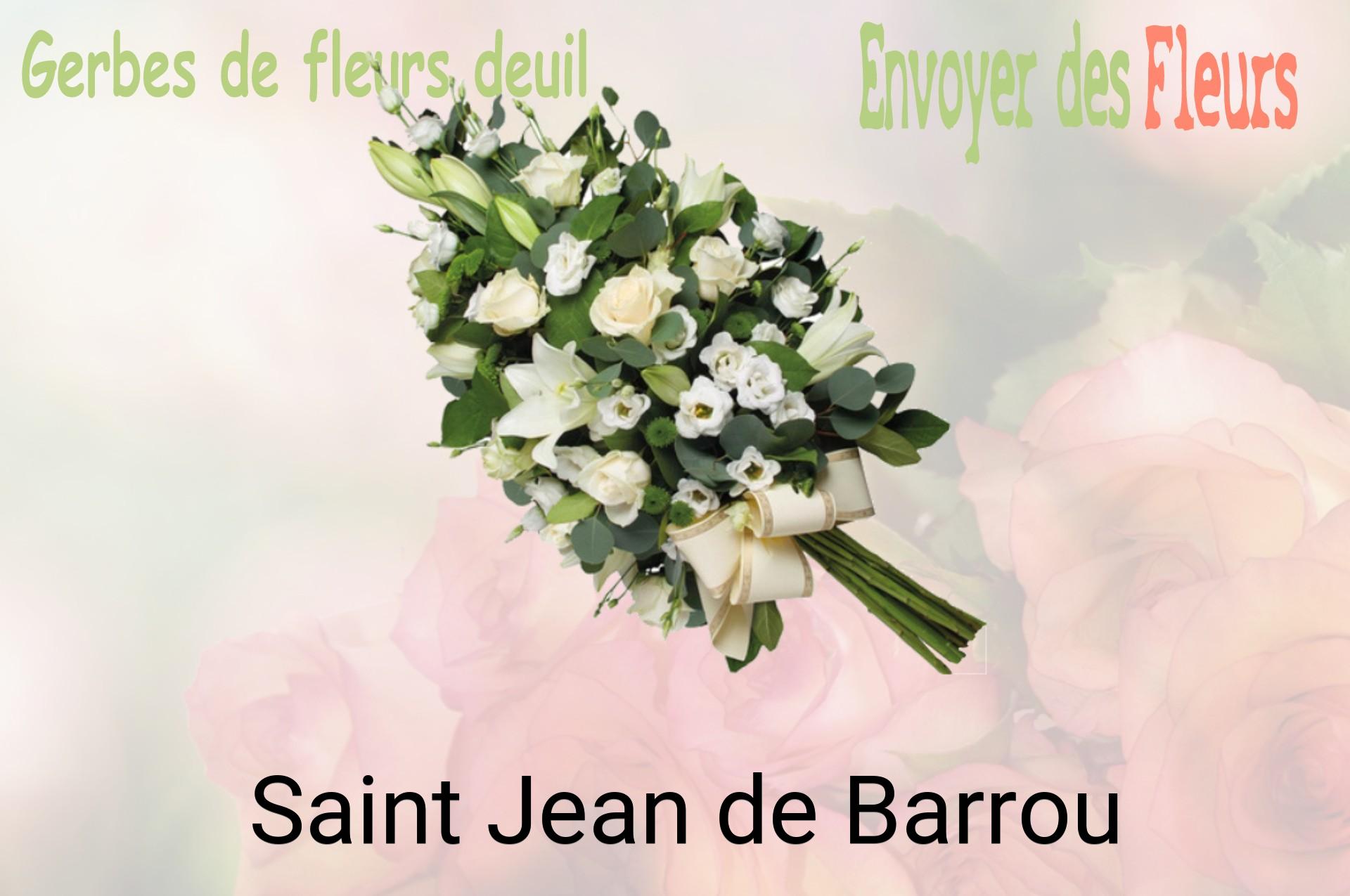 Gerbe de fleurs de deuil livrée à Saint-Jean-de-Barrou